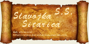 Slavojka Sitarica vizit kartica